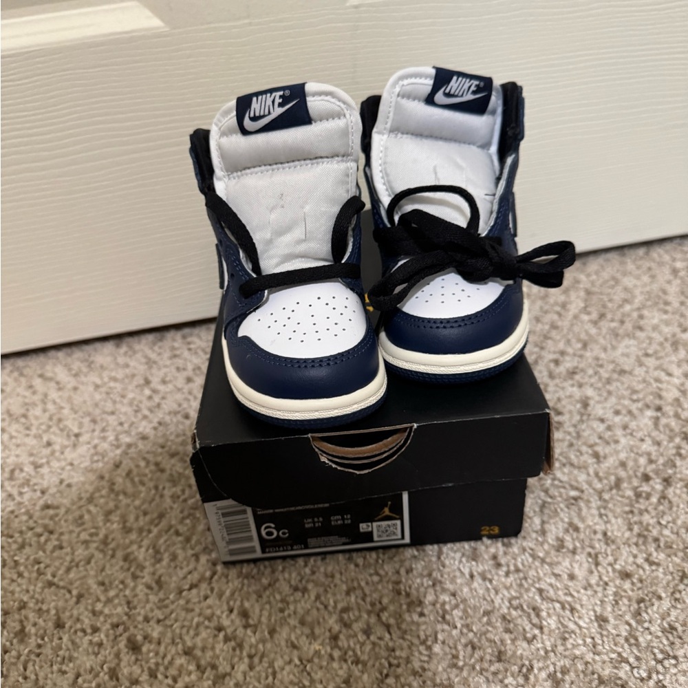 Nike Black and White High-Top Sneakers